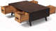 Миниатюра изображения товара Журнальный столик Kommodum 400x1100x700 ERICK-TBR4T+1N
