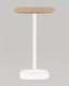Миниатюра изображения товара Барный стол Stool Group Form 60x60 / T-005H (светлое дерево/белый)