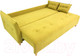 Миниатюра изображения товара Диван KRONES Цезарь 3 (велюр горчично-желтый)