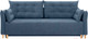 Миниатюра изображения товара Диван KRONES Цезарь 3 (велюр серо-синий)