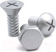 Миниатюра изображения товара Набор крючков для одежды Qualy Screw / QL10064-SV (3шт, серый)