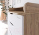Миниатюра изображения товара Комод пеленальный Pituso Сириус Wood 604 ПВХ (с шариковыми направляющими, дуб канзас)