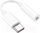 Миниатюра изображения товара Адаптер Hoco LS35 Type-C на Jack (белый)