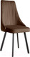 Миниатюра изображения товара Стул Олмеко Лион (велюр тенерифе шоколад/черный)