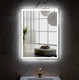 Миниатюра изображения товара Зеркало Пекам Greta 80x110 / greta-80x110scl (с подсветкой, с сенсором на прикосновение, часами)