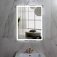 Миниатюра изображения товара Зеркало Пекам Greta 80x140 / greta-80x140spcl (с подсветкой, с сенсором на прикосновение, подогрев, часы)