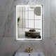 Миниатюра изображения товара Зеркало Пекам Greta 80x110 / greta-80x110sp (с подсветкой, с двойным сенсором на прикосновение, подогрев)