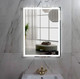 Миниатюра изображения товара Зеркало Пекам Greta 80x110 / greta-80x110sp (с подсветкой, с двойным сенсором на прикосновение, подогрев)