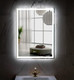 Миниатюра изображения товара Зеркало Пекам Greta 80x110 / greta-80x110sp (с подсветкой, с двойным сенсором на прикосновение, подогрев)