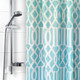 Миниатюра изображения товара Шторка-занавеска для ванны Вилина 6666-2228-2 (180x180, решетка голубая)