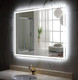 Миниатюра изображения товара Зеркало Пекам Greta 140x80 / greta-140x80B (с подсветкой, с бесконтактным сенсором)