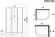 Миниатюра изображения товара Душевая кабина Niagara NG-33084-14LBKT 100x80 (матовое стекло)