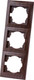 Миниатюра изображения товара Рамка для выключателей и розеток TDM Лама SQ1815-0434 (венге)