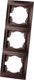Миниатюра изображения товара Рамка для выключателей и розеток TDM Лама SQ1815-0534 (шоколад)