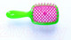 Миниатюра изображения товара Расческа-массажер Janeke Superbrush Small 86SP234VER (салатовый/розовый)
