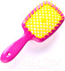 Миниатюра изображения товара Расческа-массажер Janeke Superbrush Small 86SP234FY (фуксия/желтый)