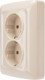 Миниатюра изображения товара Розетка Kranz KR-78-0248 (бежевый)