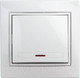 Миниатюра изображения товара Выключатель INTRO Plano 1-102-01 / Б0053729 (белый)