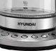 Миниатюра изображения товара Электрочайник Hyundai HYK-G3026 (серебристый/черный)