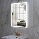 Миниатюра изображения товара Зеркало Пекам Greta 80x110 / greta-80x110dcl (с подсветкой, с сенсором на взмах руки, часами)