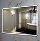 Миниатюра изображения товара Зеркало Пекам Marta 1 110x80 / marta1-110x80dpcl (с подсветкой, с сенсором на взмах руки, подогрев, часами)