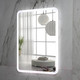 Миниатюра изображения товара Зеркало Пекам Marta 80x110 / marta-80x110s (с подсветкой, с сенсором на прикосновение)