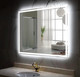 Миниатюра изображения товара Зеркало Пекам Greta 110x80 / greta-110x80d (с подсветкой,с сенсором на взмах руки)
