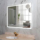 Миниатюра изображения товара Зеркало Пекам Greta 110x80 / greta-110x80d (с подсветкой,с сенсором на взмах руки)