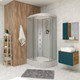 Миниатюра изображения товара Душевая кабина Niagara NG-33394-14LG 130x90 (матовое стекло)