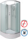 Миниатюра изображения товара Душевая кабина Niagara NG-33974-14RBK 90x70 (матовое стекло)