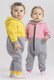 Миниатюра изображения товара Комбинезон для малышей Топотушки Капитошка / 161-86 (серый/желтый)