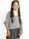 Миниатюра изображения товара Кофта детская Amarobaby Knit / AB-OD21-KNIT2601/11-128 (серый, р.128)