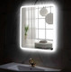 Миниатюра изображения товара Зеркало Пекам Marta 80x80 / marta-80x80B (с подсветкой,с бесконтактным сенсором)