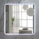Миниатюра изображения товара Зеркало Пекам Marta 80x80 / marta-80x80B (с подсветкой,с бесконтактным сенсором)