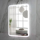 Миниатюра изображения товара Зеркало Пекам Marta 80x100 / marta-80x100B (с подсветкой,с бесконтактным сенсором)