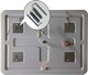 Миниатюра изображения товара Зеркало Пекам Marta 120x80 / marta-120x80B (с подсветкой,с бесконтактным сенсором)