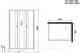 Миниатюра изображения товара Душевая кабина Niagara NG-43295-14QBK 120x90 (матовое стекло)