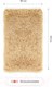 Миниатюра изображения товара Коврик для ванной Home One Shaggy / 410413 (80x120, бежевый)