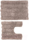 Миниатюра изображения товара Набор ковриков для ванной и туалета Home One Chenille U-shape / 410404 (50х80/50х60, бежевый)