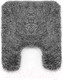 Миниатюра изображения товара Набор ковриков для ванной и туалета Home One Shaggy U-shape / 410406 (50х80/50х60, серый)