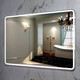 Миниатюра изображения товара Зеркало Пекам Marta 1 110x80 / marta1-110x80 (с подсветкой, с с механической клавишей)