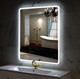 Миниатюра изображения товара Зеркало Пекам Marta 1 80x110 / marta1-80x110spcl (с подсветкой, с двойным сенсором, подогрев, часы)