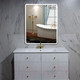Миниатюра изображения товара Зеркало Пекам Marta 1 80x110 / marta1-80x110spcl (с подсветкой, с двойным сенсором, подогрев, часы)