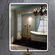 Миниатюра изображения товара Зеркало Пекам Marta 1 80x140 / marta1-80x140scl (с подсветкой, с сенсором на прикосновение, часами)