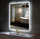 Миниатюра изображения товара Зеркало Пекам Marta 1 80x140 / marta1-80x140scl (с подсветкой, с сенсором на прикосновение, часами)