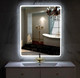 Миниатюра изображения товара Зеркало Пекам Marta 1 80x140 / marta1-80x140scl (с подсветкой, с сенсором на прикосновение, часами)