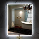 Миниатюра изображения товара Зеркало Пекам Marta 1 80x140 / marta1-80x140scl (с подсветкой, с сенсором на прикосновение, часами)
