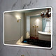 Миниатюра изображения товара Зеркало Пекам Marta 1 110x80 / marta1-110x80sp (с подсветкой, с двойным сенсором, подогревом)