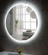 Миниатюра изображения товара Зеркало Пекам Ring 80x80 / ring-80x80B (с подсветкой и бесконтактным сенсором)