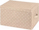 Миниатюра изображения товара Коробка для хранения El Casa Горошек 490337 (бежевый)